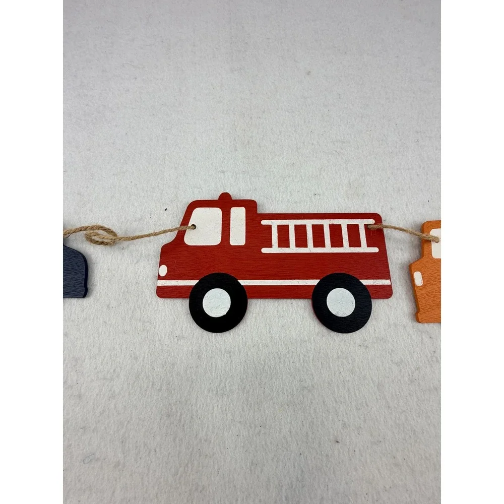 Hobby Lobby Wooden Cars Trucks Garland Kids Room Nursery Decor Vehicle Banner